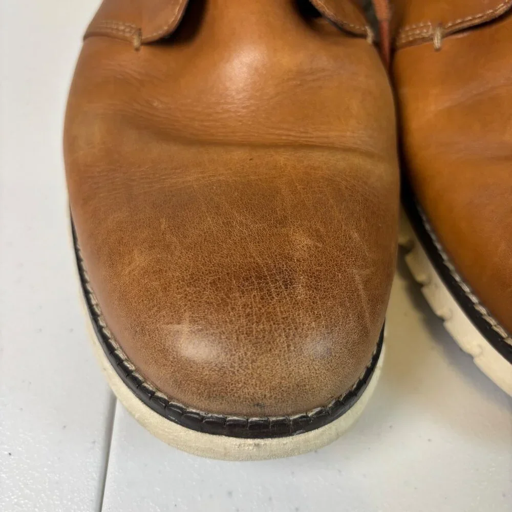 Cole Haan ZERØGRAND Chukka Boots Men’s 10M British Tan Leather Comfort Shoes - Picture 2 of 16